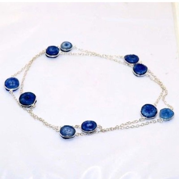 Jewelry - SOLAR QUARTZ SILVER NECKLACE 32"